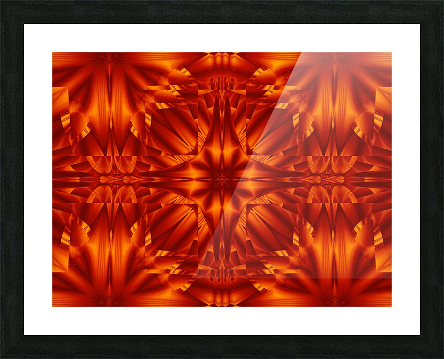 Fire Flowers 187 Picture Frame print