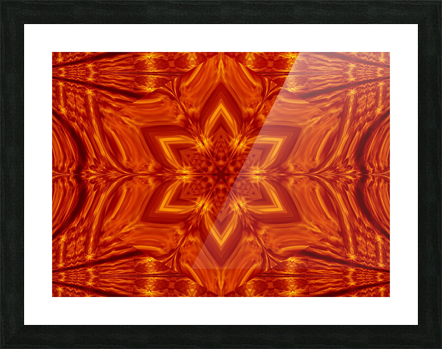 Fire Flowers 203 Picture Frame print