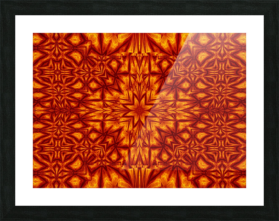 Fire Flowers 210 Picture Frame print