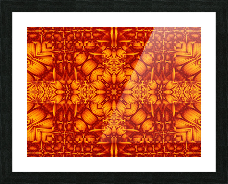 Fire Flowers 254 Picture Frame print