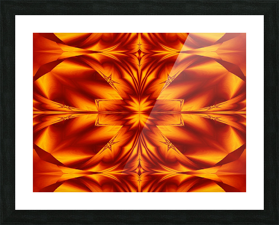 Fire Flowers 257 Picture Frame print