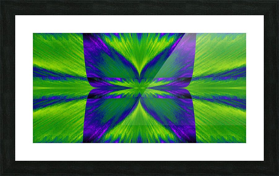 Emerald Butterfly Picture Frame print
