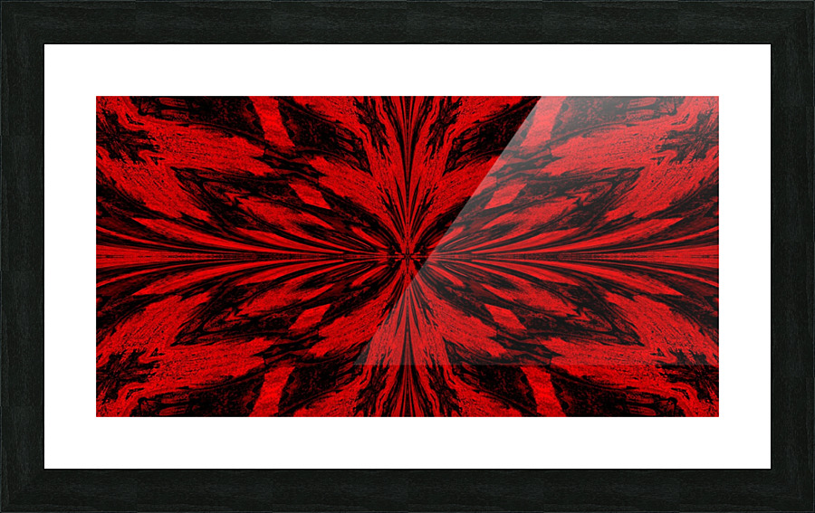 A Red Butterfly  Picture Frame print