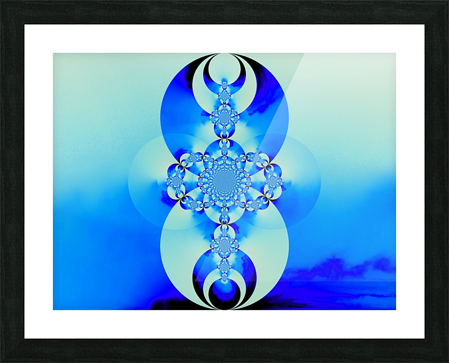 Blue Scarab 4 Picture Frame print