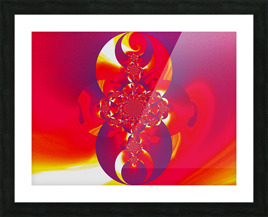 Red Fire Scarab 3 Picture Frame print