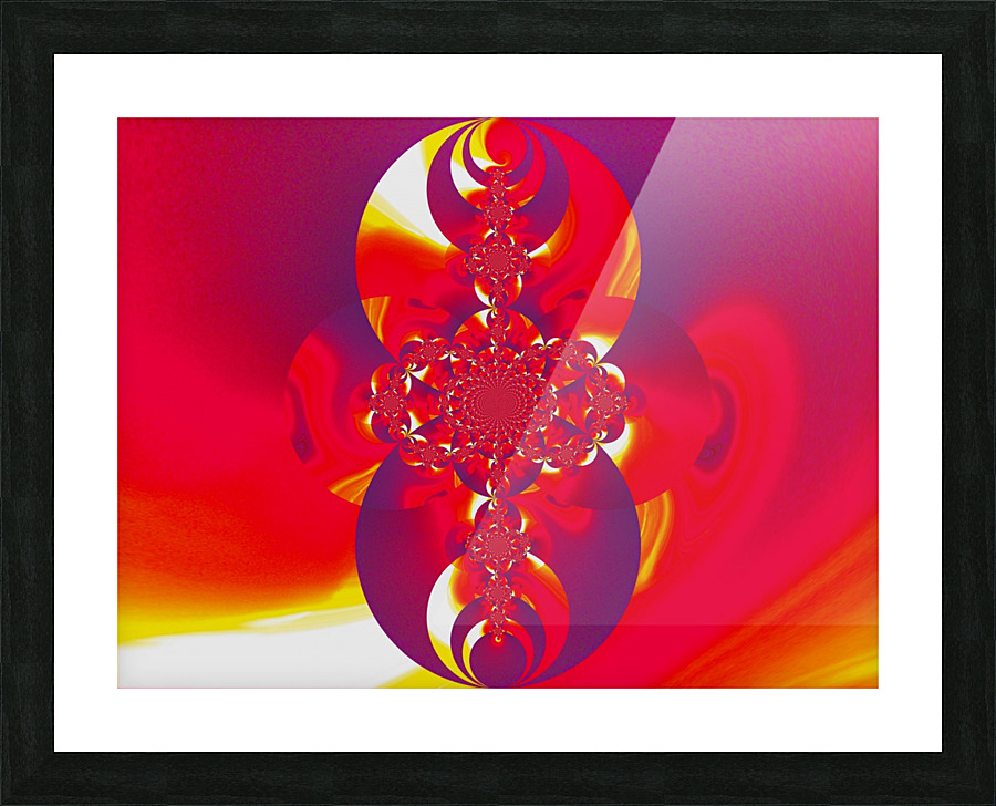 Red Fire Scarab 4 Picture Frame print