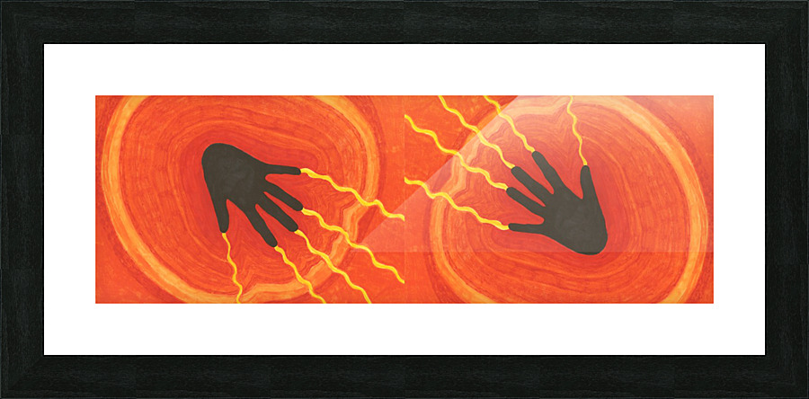 Electric Aura 3 Picture Frame print