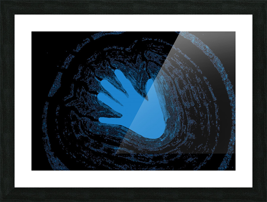 Electric Aura In Light Blue 2 Picture Frame print