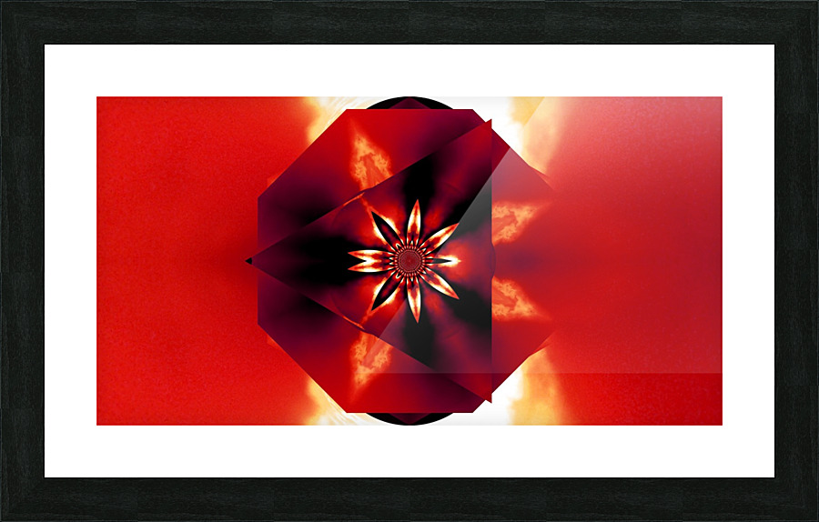 Red Fire Flower 1 Picture Frame print