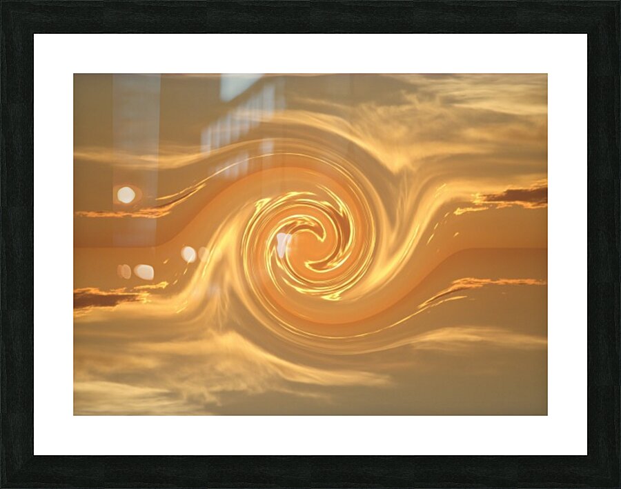 Golden Mating Phoenix 1  Picture Frame print