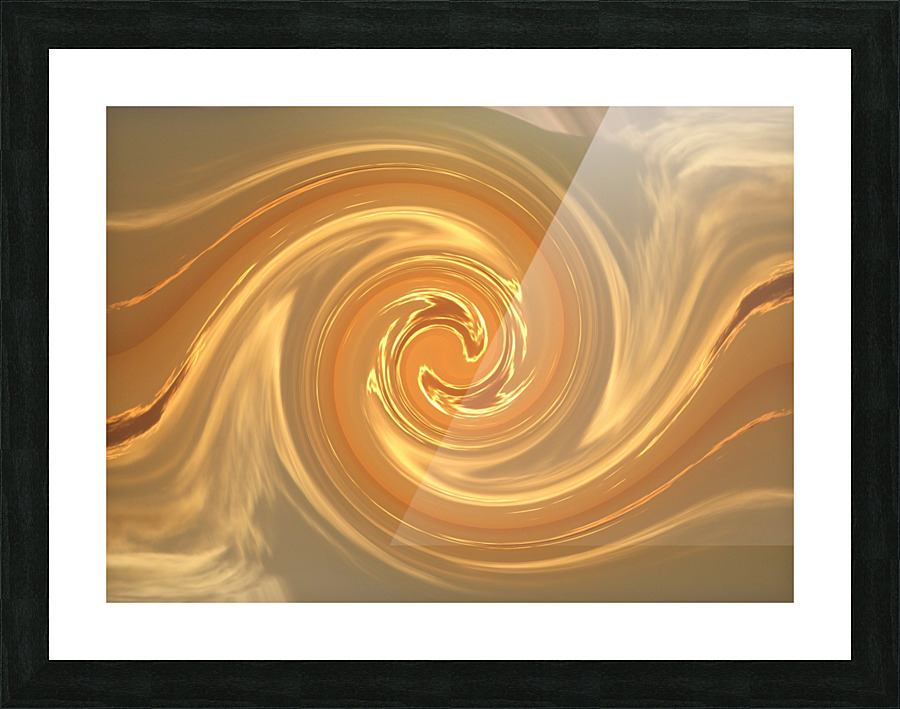 Golden Mating Phoenix 2 Picture Frame print