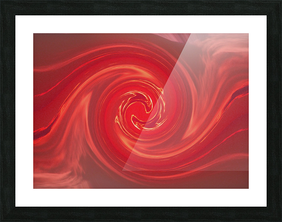 Red Mating Phoenix 2 Picture Frame print