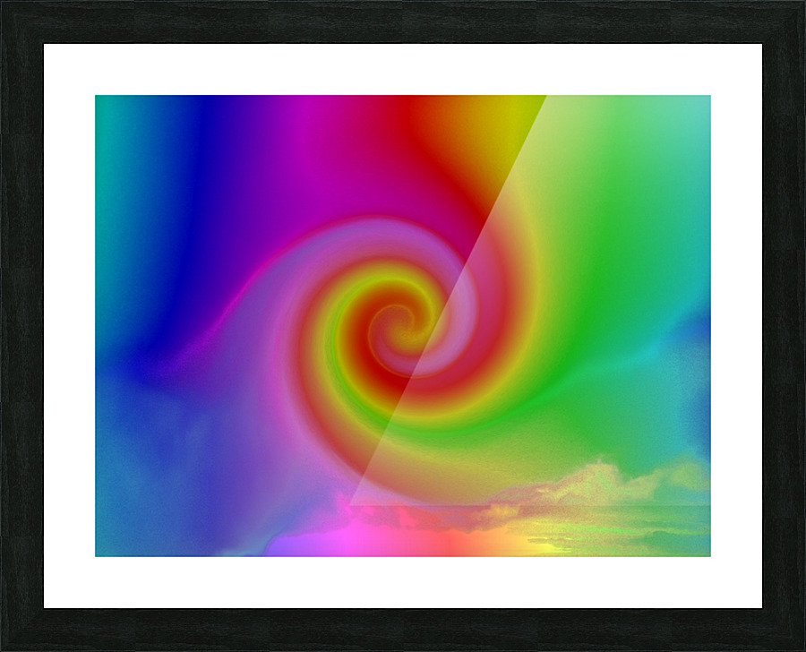Rainbow Phoenix Picture Frame print
