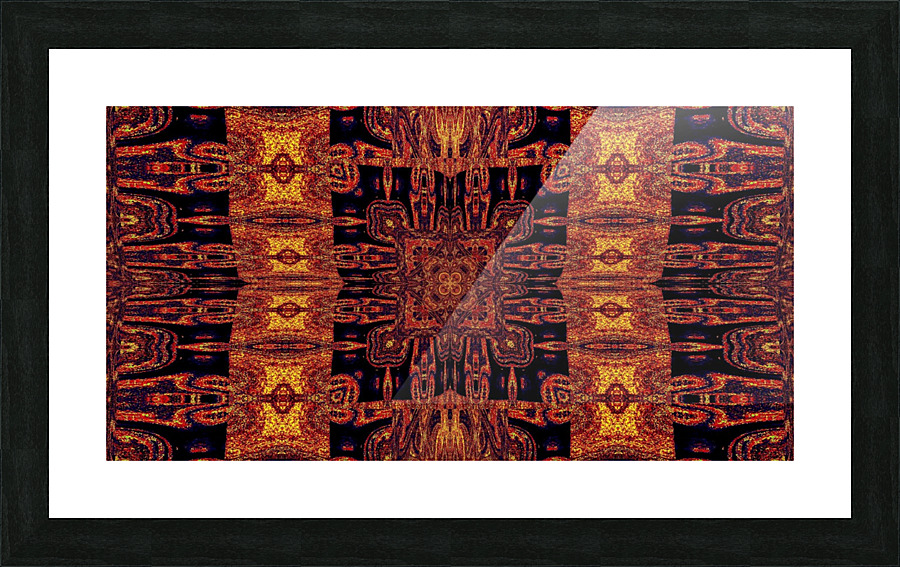 Dark Gold 2 Picture Frame print