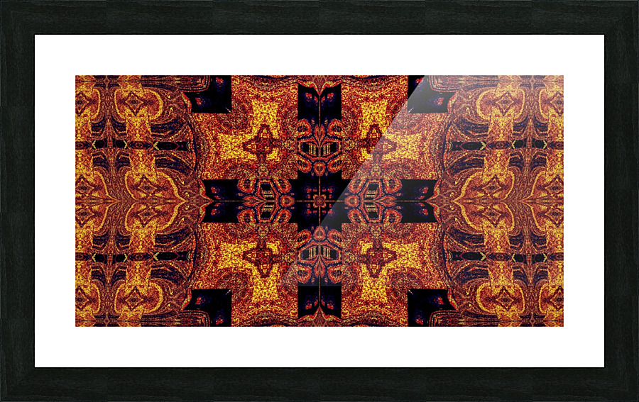 Dark Gold 7 Picture Frame print