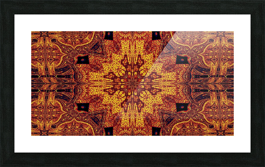 Dark Gold 11 Picture Frame print