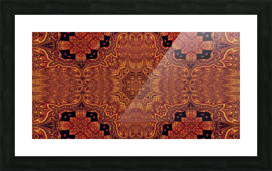 Dark Gold 19 Picture Frame print