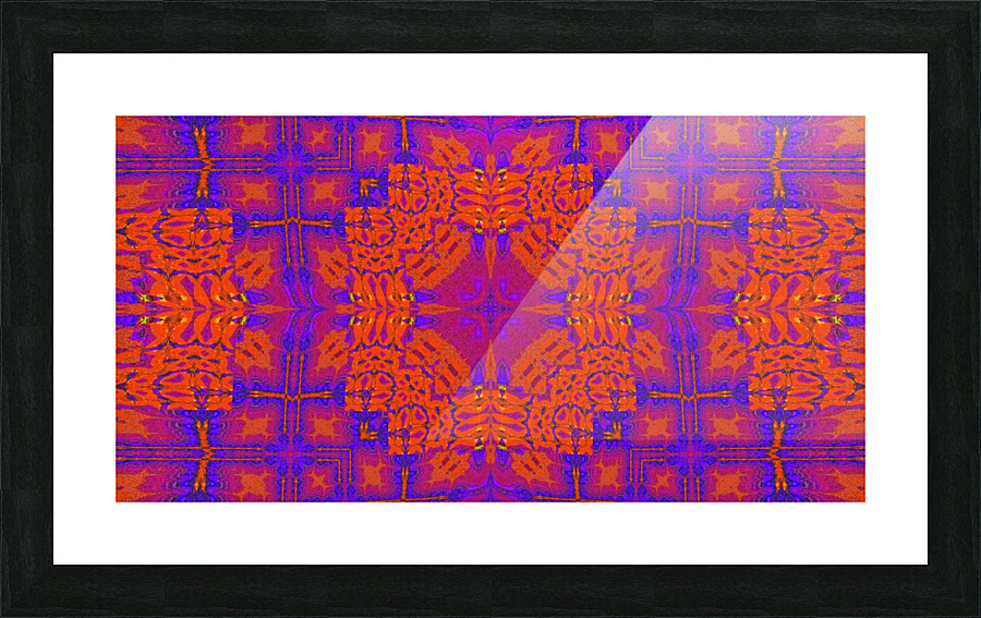 Purple Star Tapestry Picture Frame print