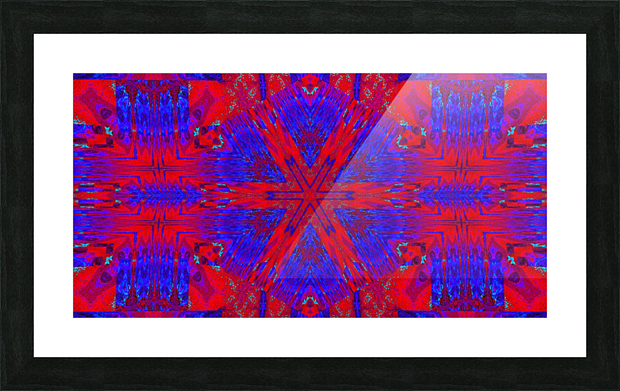 Red Star Tapestry Picture Frame print