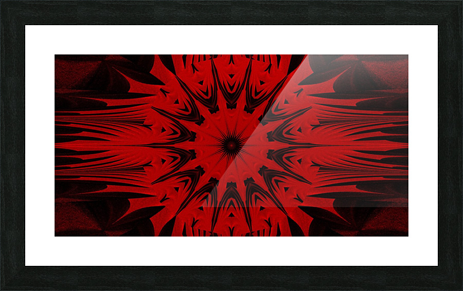 Red Sun Star 1 Picture Frame print