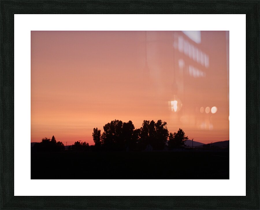 Sunset Over Trees 1 Picture Frame print