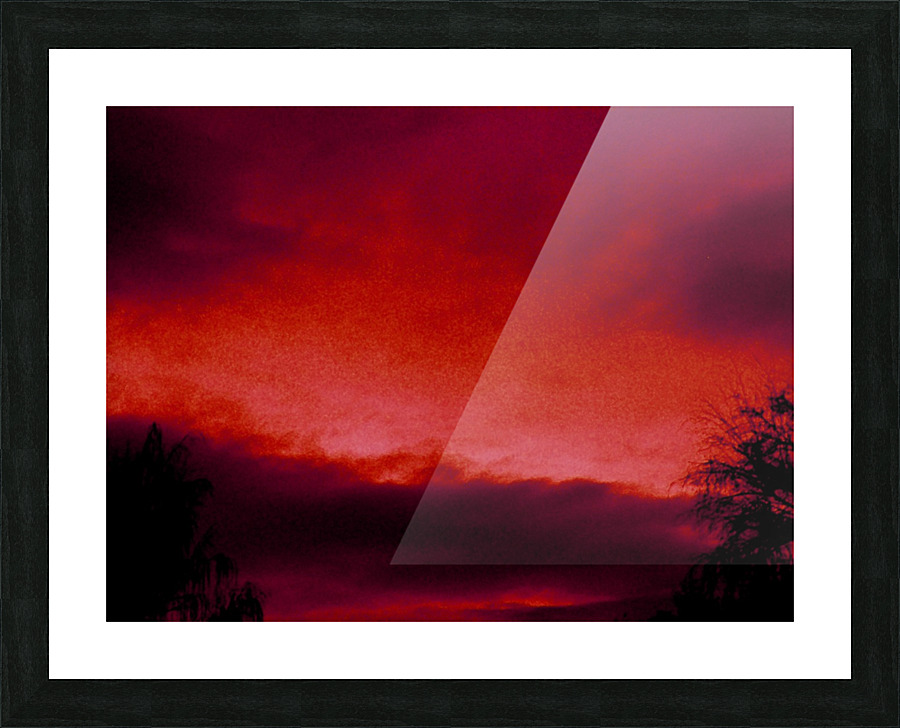 Sky in Red  Picture Frame print