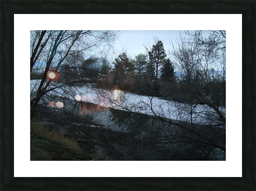 Spring Snow Trees 4  Picture Frame print