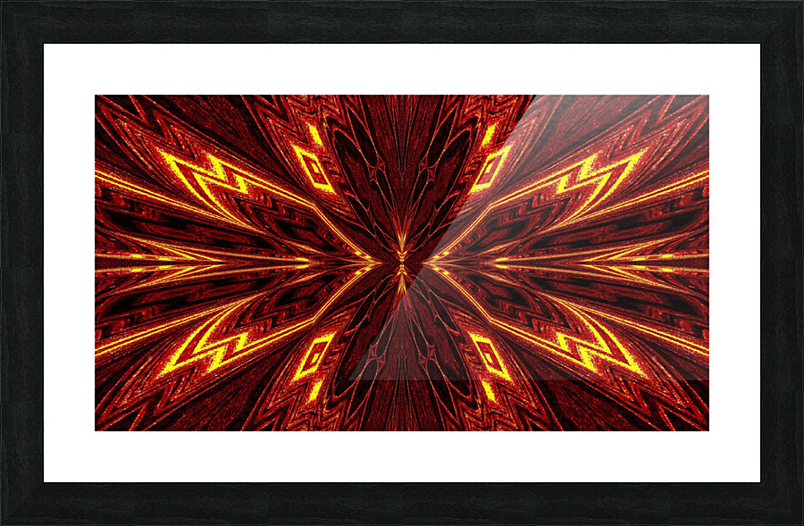 Aztec Sun Fire 7 Picture Frame print