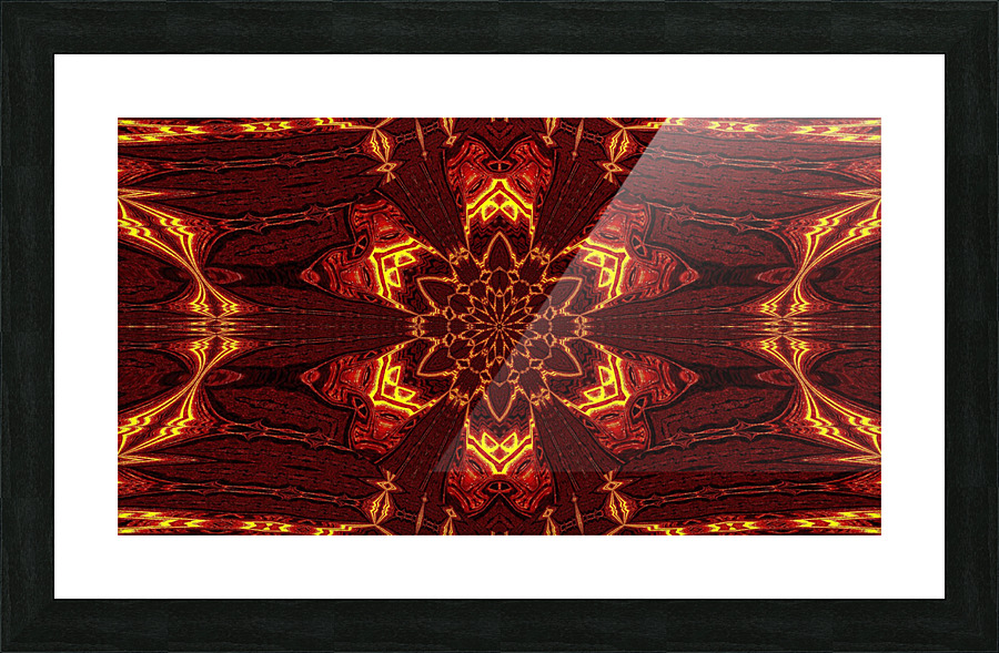 Aztec Sun Fire 44 Picture Frame print