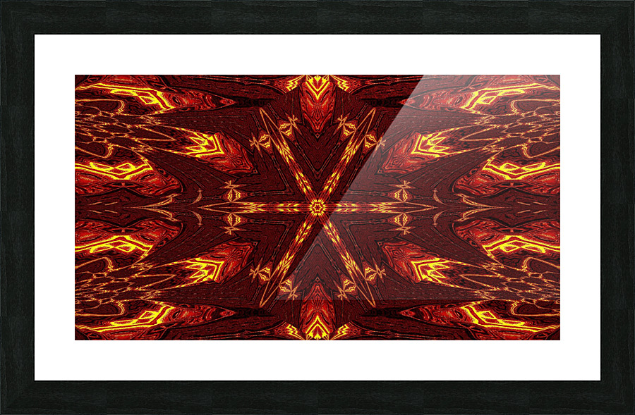 Aztec Sun Fire 45 Picture Frame print