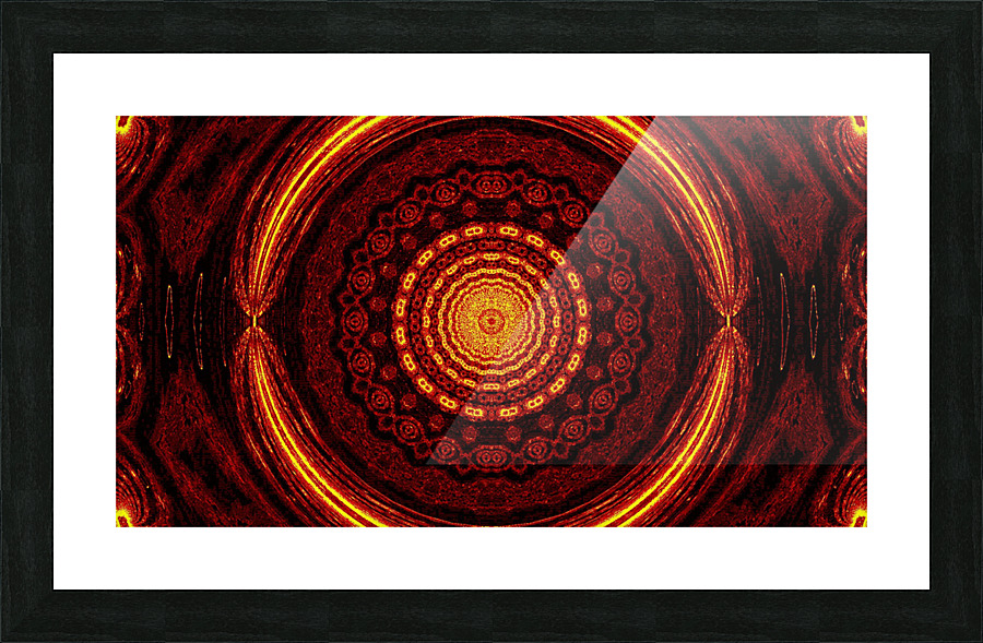 Aztec Sun Fire 58 Picture Frame print