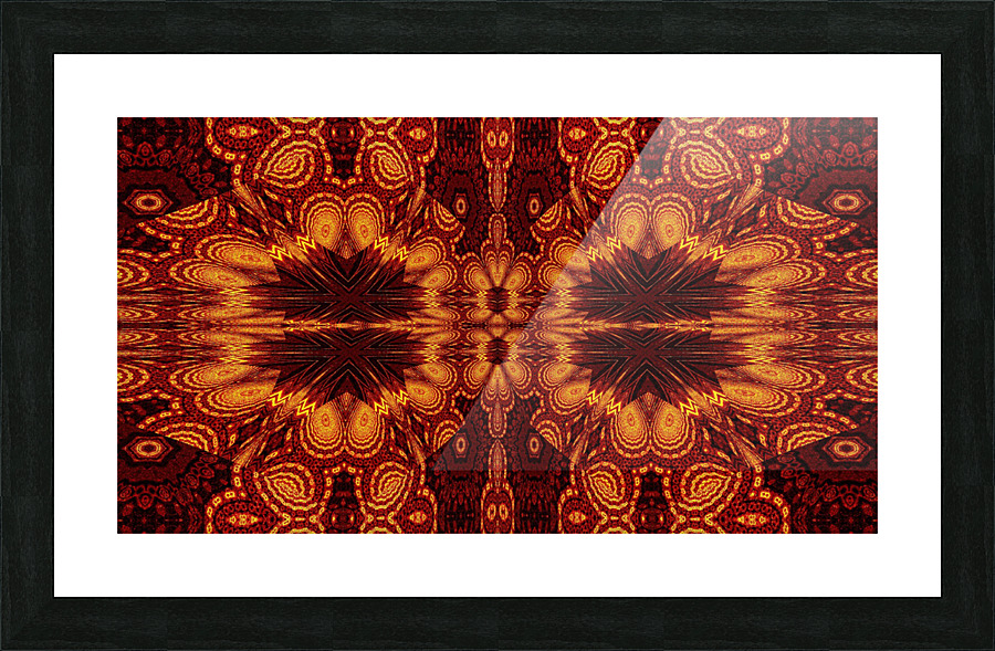 Aztec Sun Fire 59 Picture Frame print
