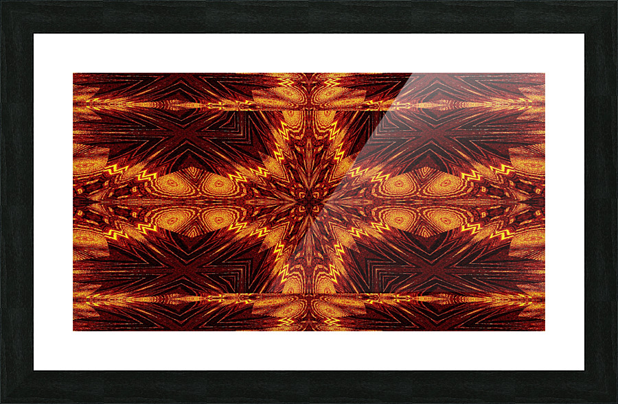 Aztec Sun Fire 79 Picture Frame print