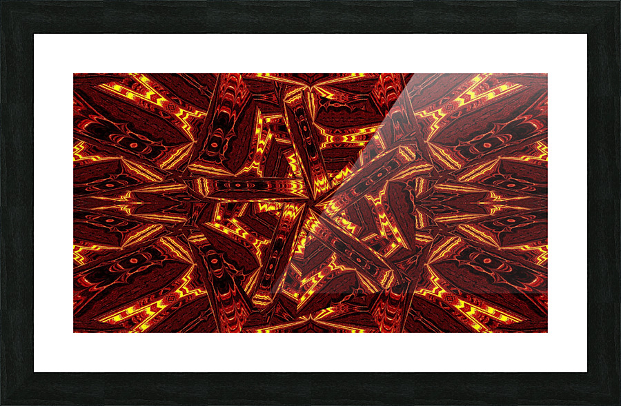 Aztec Sun Fire 143 Picture Frame print