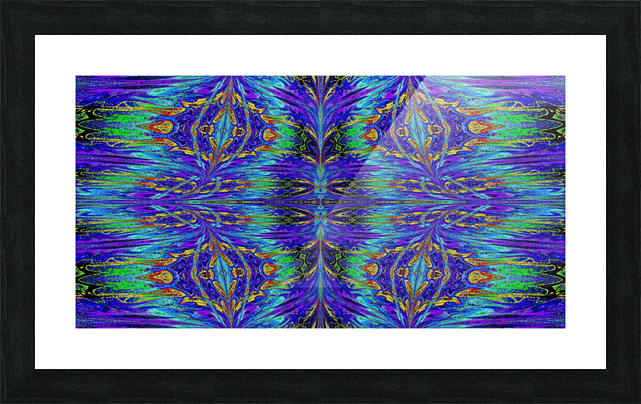 Purple and Gold Nasma 7 Picture Frame print