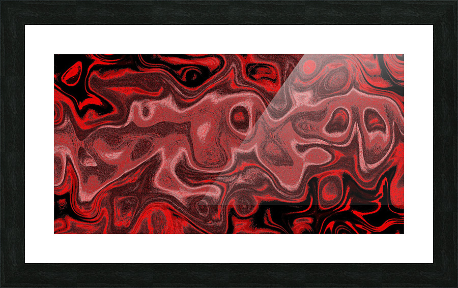 Red Fire Stone Picture Frame print