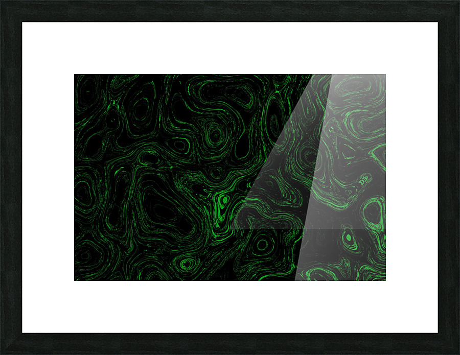 Blood Green  Fire Stone Picture Frame print