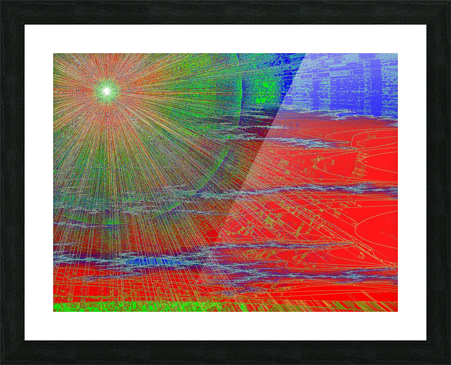 Digital Sunrise 1 Picture Frame print