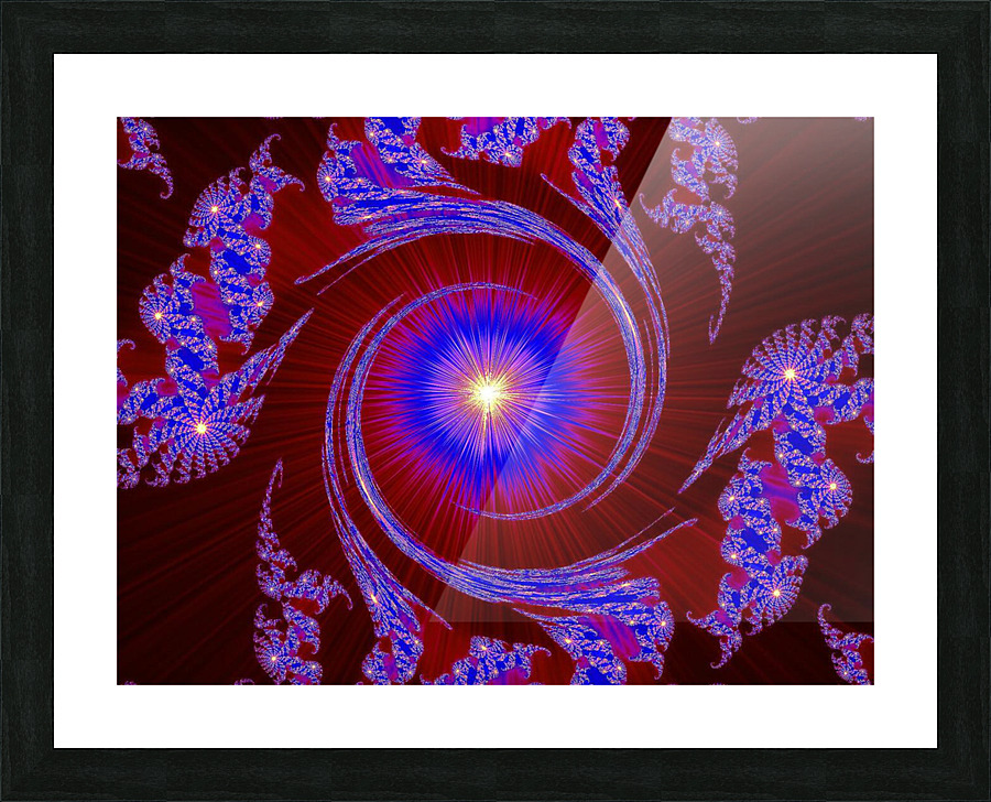 Dark Red Sun 1 Picture Frame print