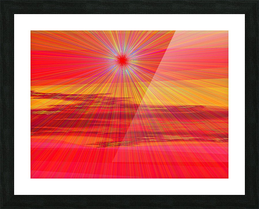 Tropical Sunset 1  Picture Frame print