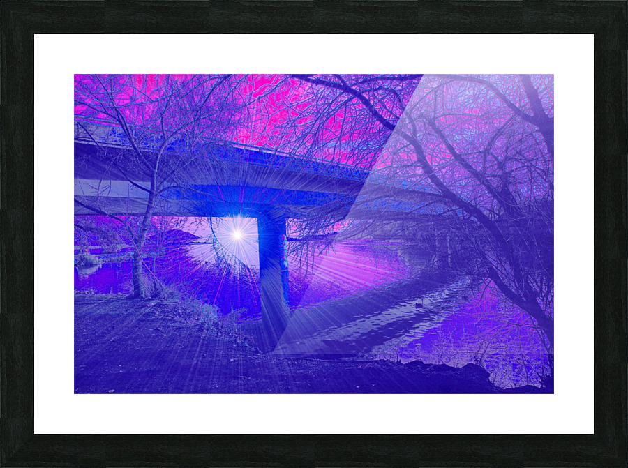 The Lake Moonlight 2  Picture Frame print