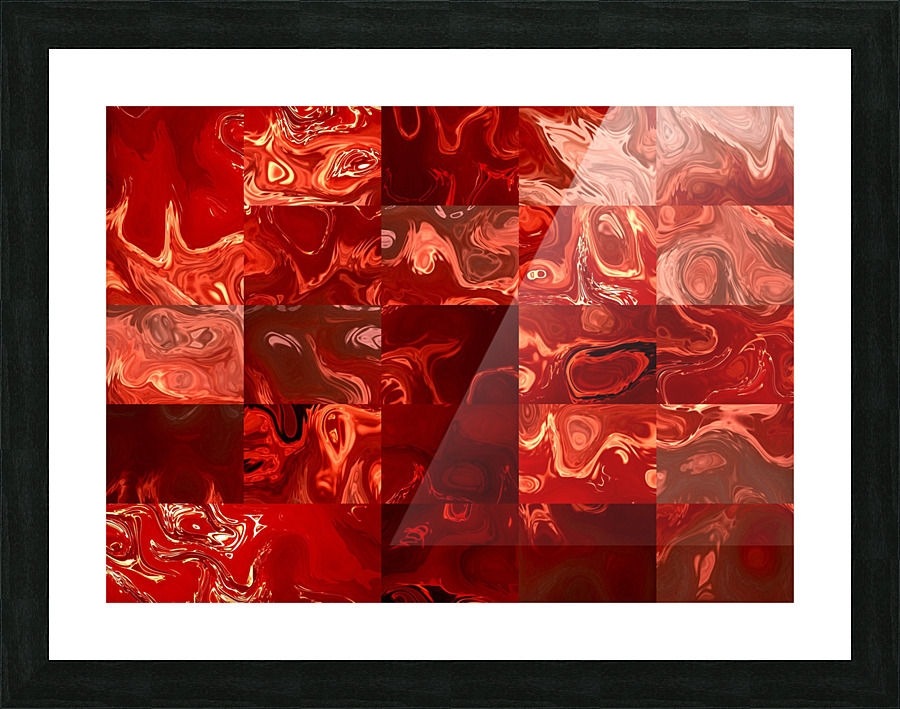 Fire Blocks Picture Frame print