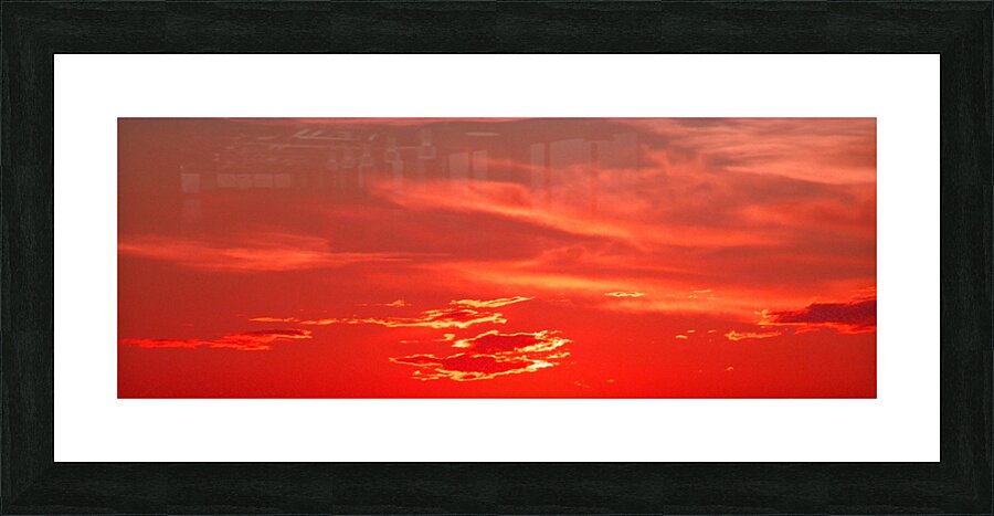 Sunset Scarlet Red 1 Picture Frame print