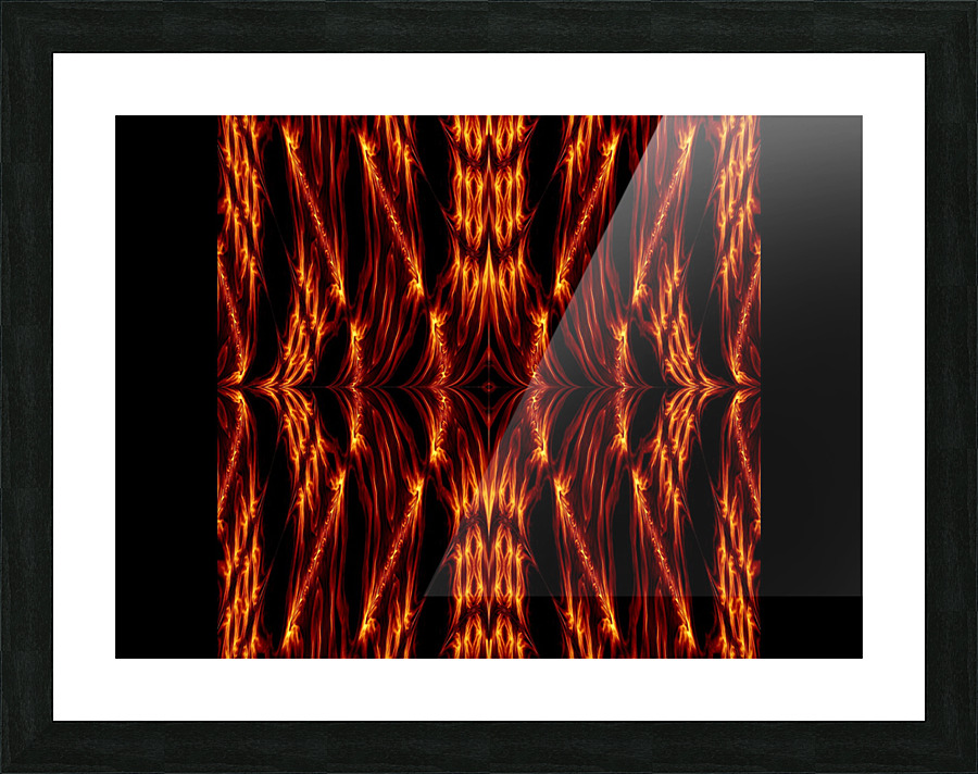 Golden Electricity 2 Picture Frame print