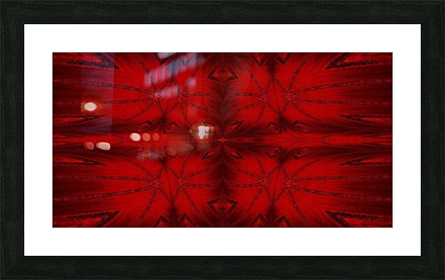 Red Crystal 3 Picture Frame print