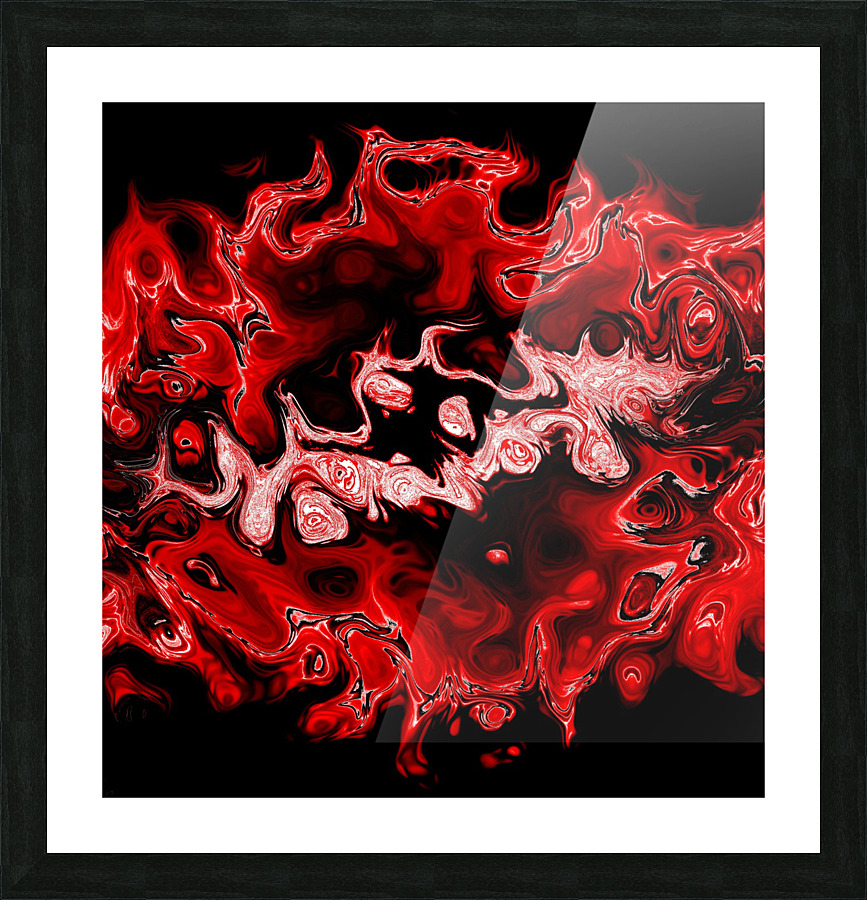 Red Flames  Picture Frame print