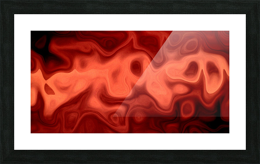 Red Fire Picture Frame print