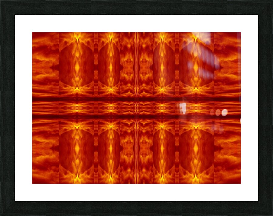 Abstract  Sunset  Picture Frame print
