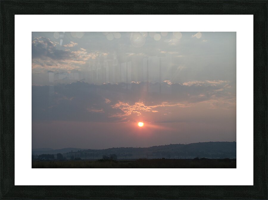 Smokey Sunset 2 Picture Frame print