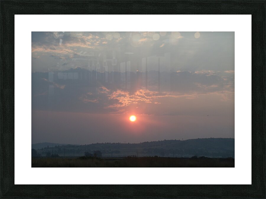 Smokey Sunset 4 Picture Frame print